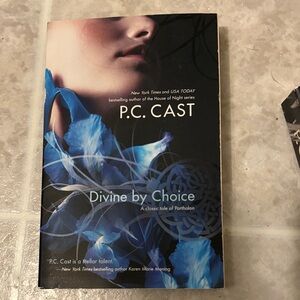 P.C. Cast "Divine by Choice" Paperback - Blue Floral Cover